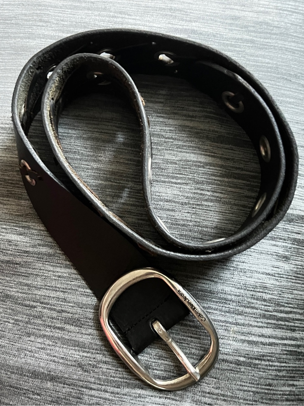 VTG 90s Y2K Calvin Klein Jeans Interlaced Grommet Belt S